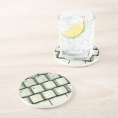 Dessous De Verre En Grès Clavier de machine à écrire (Côté)