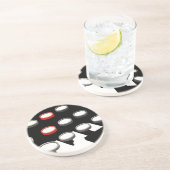 Dessous De Verre En Grès Clavier de machine à écrire ancienne de style rétr (Côté)