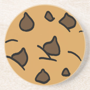Dessous De Verre En Grès Clipart de dessin animé GÉANT Biscuit au chocolat