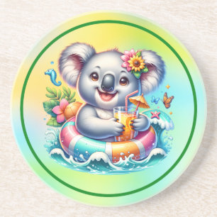 Dessous De Verre En Grès Clipart de sublimation de koala d'été-97702