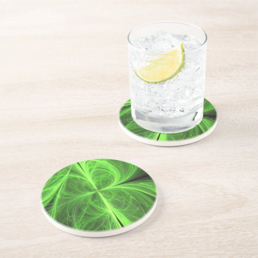 Dessous De Verre En Grès Clocher à quatre feuilles torride (Côté)