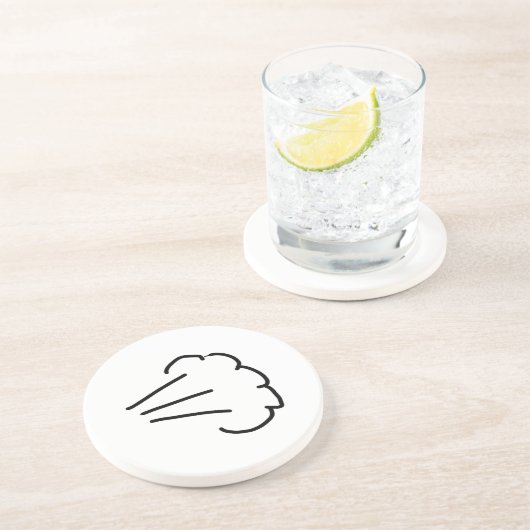 Dessous De Verre En Grès Cloud Fart (Côté)