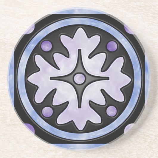 Dessous De Verre En Grès Clouded stained Glass (Devant)