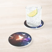 Dessous De Verre En Grès Clowing Night Butterflies (Côté)