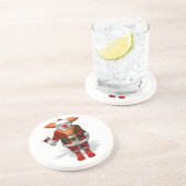 Dessous De Verre En Grès Clown du Père Noël (Côté)