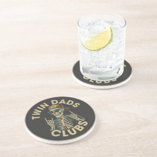 Dessous De Verre En Grès Club des papas jumeaux squelettes