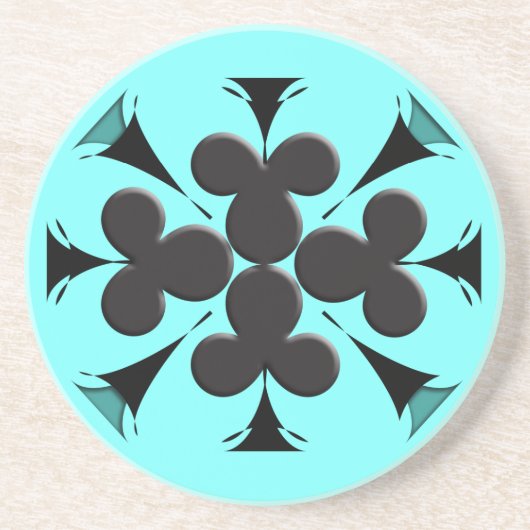 Dessous De Verre En Grès Clubs (Devant)