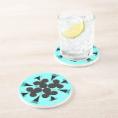 Dessous De Verre En Grès Clubs (Côté)