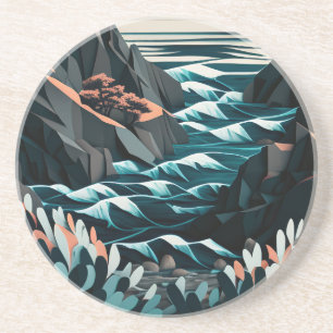 Dessous De Verre En Grès Coastal