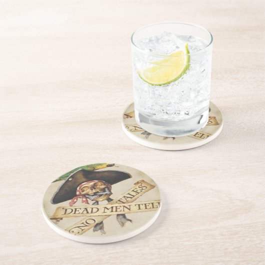 Dessous De Verre En Grès Coaster Dead Pirate (Côté)