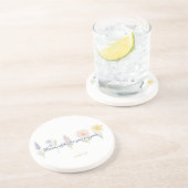 Dessous De Verre En Grès Coaster en grès (Côté)