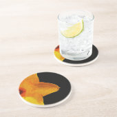 Dessous De Verre En Grès Coaster en grès Jonquille Impressionniste Jaune (Côté)