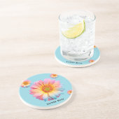 Dessous De Verre En Grès Coaster en grès (Jour de Fleur) (Côté)