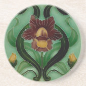 Dessous De Verre En Grès coaster Sand stone Coaster Art Nouveau (Devant)