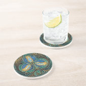Dessous De Verre En Grès coaster Sand stone Coaster Art Nouveau (Côté)