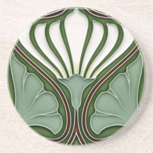 Dessous De Verre En Grès coaster Sand stone Coaster Art Nouveau (Devant)