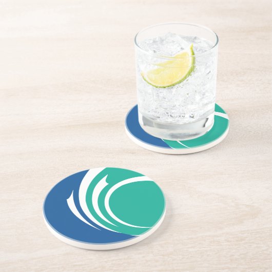 Dessous De Verre En Grès Coaster with Flag of Ottawa, Canada (Côté)