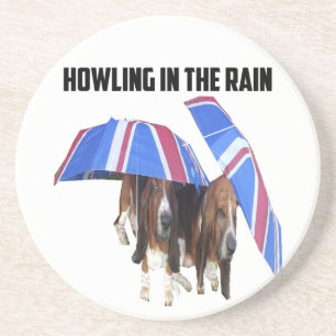 Dessous De Verre En Grès CoasterHowling Dans La Pluie