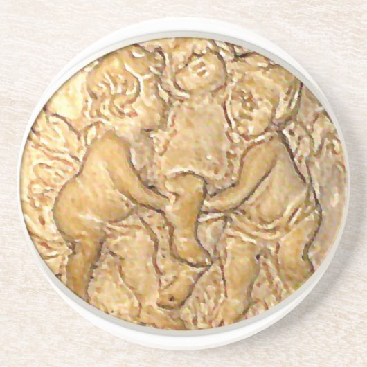 Dessous De Verre En Grès ◆* ゚Coastering du ☺♥ε 1 de ℒ d'anges (Devant)