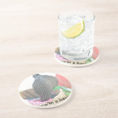 Dessous De Verre En Grès Cobra dans un panier Prêt à cracher le feu (Côté)