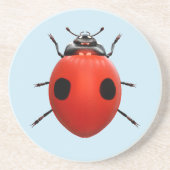 Dessous De Verre En Grès Coccinelle Chanceuse (Devant)