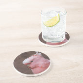 Dessous De Verre En Grès Cockatoo rose (Côté)