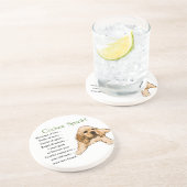 Dessous De Verre En Grès Cocker Spaniel Patrimoine de l'Amour (Côté)