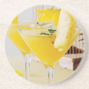 Dessous De Verre En Grès Cocktail de Fresca à l'ananas et au gingembre