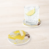 Dessous De Verre En Grès Cocktail de Fresca à l'ananas et au gingembre (Côté)