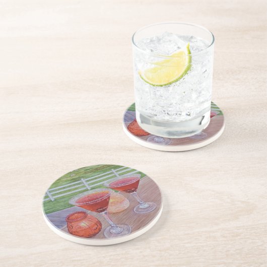 Dessous De Verre En Grès Cocktails au Mission Ranch (Côté)