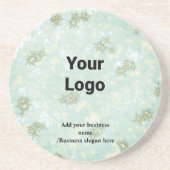 Dessous De Verre En Grès Code QR personnalisé simple ajouter votre nom logo (Devant)