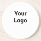 Dessous De Verre En Grès Code QR personnalisé simple ajouter votre nom logo (Devant)