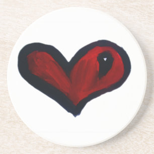 Dessous De Verre En Grès Coeur