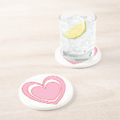 Dessous De Verre En Grès Coeur 2 (Côté)