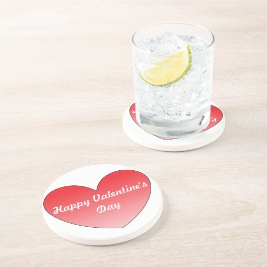 Dessous De Verre En Grès Coeur 4 (Côté)