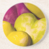 Dessous De Verre En Grès Coeur, coeur doux... (Devant)