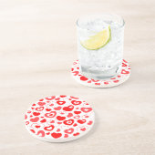 Dessous De Verre En Grès Coeur d'amour élégant (Côté)