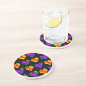 Dessous De Verre En Grès Cœur de Tigre 3 (Côté)