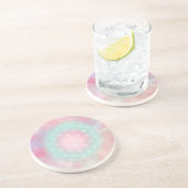 Dessous De Verre En Grès Cœur paisible – Fleur de vie (Côté)