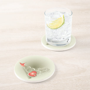 Dessous De Verre En Grès Coeur pour Noël