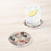 Dessous De Verre En Grès Coeurs (Côté)