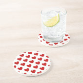 Dessous De Verre En Grès Cœurs à motifs pois (Côté)