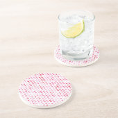Dessous De Verre En Grès Coeurs d'aquarelle (Côté)