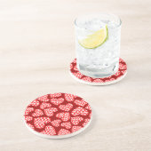 Dessous De Verre En Grès Coeurs de lèvres Kissy personnalisables (Côté)