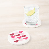 Dessous De Verre En Grès Coeurs de Valentine (Côté)