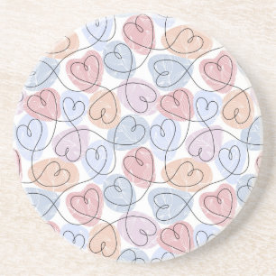 Dessous De Verre En Grès Cœurs doux : Saint-Valentin en ligne continue