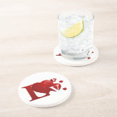 Dessous De Verre En Grès Coeurs L.O.V.E. (Côté)