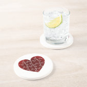 Dessous De Verre En Grès Coeurs perplexes (Côté)