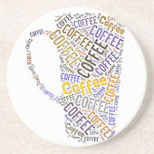 Dessous De Verre En Grès Coffee Mug Word Art (Devant)