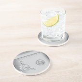 Dessous De Verre En Grès Coffre-fort de banque (Côté)